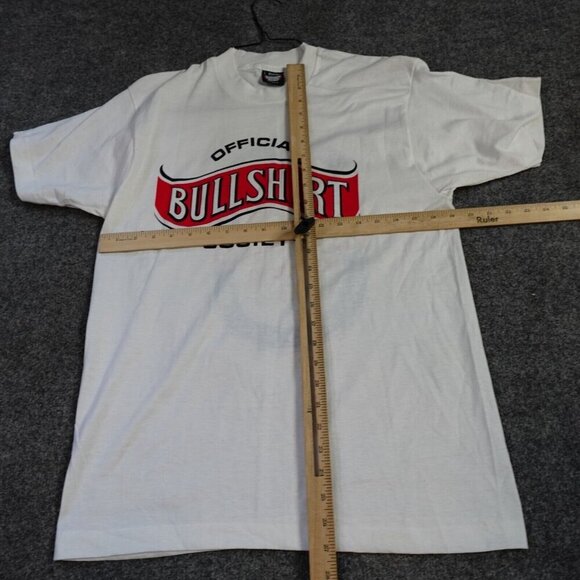 Vintage John Bull Beer T-shirt Medium White Double Sided Screen Stars Old Stock - Picture 3 of 5